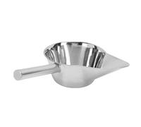 Tissting Cuchara para Patatas Fritas, Cucharón de Acero Inoxidable Multifunción con Pico Forma de Pato para Servir Mezclar Distribuir, para Palomitas de Maíz Hielo Granos de Café e (Left Hand)
