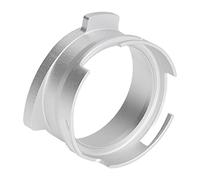 Tissting de 54 mm Portafilter de café, Coffee Radiator Dosis Dosis Aloy Aluminio Rotatable Easy Grind Espresso Accesorios de amantes de los amantes para portafilters, manipulador (Plata)