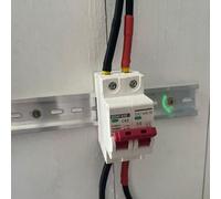 Tissting Disyuntor Solar, Interruptor Fotovoltaico MCB DZ47-63Z-2P de 63A 1000V, Montaje en Rail DIN, PA66 para Sistemas de Energía Solar y DC