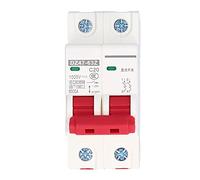 Tissting Disyuntores en miniatura, Disyuntor MCB 2P DC 1000V Interruptor Fotovoltaico de Seguridad DZ47-63Z, PA66, 20A, Disyuntor de CC en Miniatura para Sistemas Solares Fotovoltaicos Energía Marina