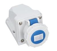 Tissting Enchufe Industrial AC 220-250V 16A 2P - Conector de Alimentación Impermeable IP67 para Maquinaria y Dispositivos Eléctricos en Fábricas y Talleres