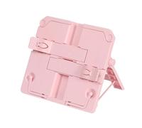 Tissting Estante de Lectura de Escritorio Rectangular ABS Plegable Soporte de Libros Rosa Niños Bordes Redondos Resistente a los Arañazos Soporte para Estantería para Biblioteca Escolar Hogar