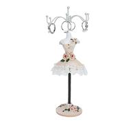 Tissting Exhibición del Soporte de la Joyería, Almacenamiento del Collar de Los Pendientes Soporte de Muñeca de Poliresina con Soporte Giratorio Organizar Pulseras Anillos Relojes(Champagne No. 2)