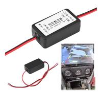 Tissting Filtro Rectificador 12V, Estabilizador de Voltaje y Filtro de Ruido para Cámara de Visión Trasera, Relé y Condensador para Coche, Compatible con Sistemas de 12V y 24V