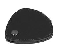 Tissting Funda De Almacenamiento para Púas De Guitarra 6 Ranuras - Bolsa De Cuero PU con Hebilla Metálica para Músicos Y Estudiantes (Negra)