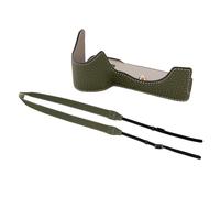 Tissting Funda Semirrígida Cámara A7M4/A7R5/A7S3/A1 - Protección Superior en Cuero PU con Diseño Ergónico y Correa, Acceso Total a Controles (14.9x10.5cm/5.9x4.1in) (Verde)