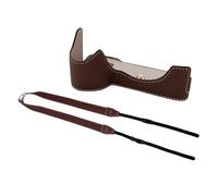 Tissting Funda Semirrígida Cámara A7M4/A7R5/A7S3/A1 - Protección Superior en Cuero PU con Diseño Ergónico y Correa, Acceso Total a Controles (14.9x10.5cm/5.9x4.1in) (Café)