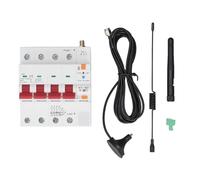 Tissting Interruptor Automático Inteligente WiFi 4P 63A Con Medición Y APP - Interruptor Con Control Por Voz Temporizador Y Protección Contra Fugas