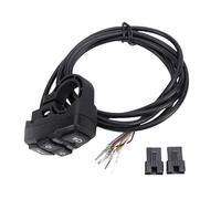 Tissting Interruptor De Manillar Para Luz De Cruce, Claxon E Intermitentes - Interruptor De Control Multifuncional Para Scooter Eléctrico Y Motocicleta, 22mm/0.86in, 1.5m, IP65