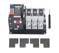 Tissting Interruptor de Transferencia Automática 3P 400V - Cambio Automático y Manual para Sistemas de Energía de Emergencia, Instalación con Tornillos, Conmutación en Milisegundos (él apuñaló)