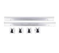 Tissting Juego de 6 Piezas de Guía Lineal SBR12UU con 4 Correderas - Conjunto de Carril de Deslizamiento para Máquinas de Precisión, CNC y Robótica, Fabricado en Aleación de Acero