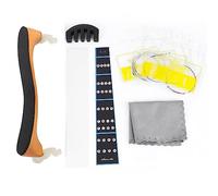 Tissting Juego de Accesorios para Violín Profesional 4/4, Soporte para Hombro Cuerdas Silenciador Calcomanía Diapasón, Incluye Reposacabezas Ajustable y Accesorios para Práctica pa