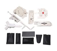 Tissting Juego de galgas de soldadura de 6 piezas, incluye galgas Hi Lo, porosidad, ángulo de medición, herramientas para verificar cortes bajos, para calderas, puentes, construcci