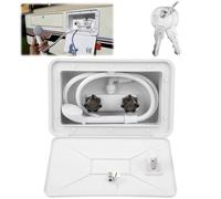 Tissting Kit de Ducha Exterior, Completo con Grifo y Manguera Reforzada de 51 Pulgadas, Cabezal con Cierre Rápido y Soporte para Caravana, Furgoneta, Barco y Actividades al Aire Libre