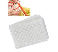 Tissting Kit de Hojas de Canva de Malla en Blanco, Herramientas de Manualidades de Bordado y decoración Fibra de Vidrio para alfombras y Cojines de Ganchillo Hecho a Mano