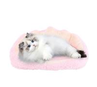 Tissting Linda Cama para Perros de Gato, Muebles de Mascotas Multifuncionales con Marco de Tablero de Densidad para Gatos Interiores, Lujosa Cama para Mascotas para Descansar y Jugar (Rosado)