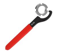 Tissting Llave de Gancho C, Hook Wrench, 45-52mm Llave de Gancho 195mm Carbono Acero Amortiguador para Motocicleta Llaves Gancho C Para Sistema de Suspensión y Ajustes de Choque