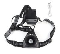 Tissting Luces LED para Correr Nocturno, Estructura Fija Triangular con 3 Modos de Iluminación, Impermeable IP44, Batería Recargable USB 1200mAh para Running, Senderismo y Activida