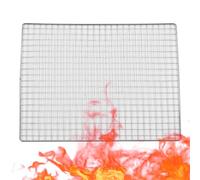 Tissting Malla Antiadherente BBQ, Alfombra de Acero Inoxidable para Asar y Hornear 35x26.7 cm Parrillas Gas e Infrarrojos para Barbacoas Familiares y Picnics al Aire Libre