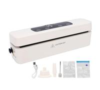 Tissting Máquina de Sellado al Vacío Compacta Automática Aspiración Potente LCD 4,5x6x18cm ABS para Cocina Carne Mariscos Alimentos Secos