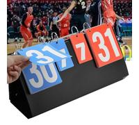 Tissting Marcador Deportivo Plegable, Portátil de 4 Dígitos con Anillo de Metal y Botones Voleibol Bádminton Tenis de Mesa y Baloncesto Tablero de Puntuación Manual 0-99 para Partidos Entrenamientos