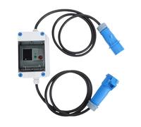 Tissting Medidor Electricidad Digital 16A 2P+N con Interruptor WiFi y App - Monitor Portátil de Energía para Uso en RV, Camping, Hogar y Maquinaria con Pantalla LCD Retroiluminada