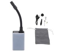 Tissting Mini Bomba Aire Eléctrica 120PSI Portátil con Medidor - Bomba Inflado Rápido 12L min 4 Modos Auto Apagado para Motocicleta Bicicleta Balón 4.4oz/125g Incluye Boquillas