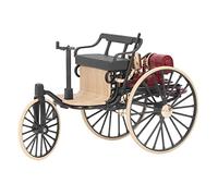 Tissting Modelo De Triciclo Clásico A Escala 1:12, Adornos De Alta Simulación, Modelo De Coche De Aleación Retro, Decoración De Estilo Retro, Arte De Metal Creativo Vintage, Artesanía (Black)