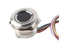 Tissting Módulo de Huellas Dactilares, Sensor Capacitivo Circular R503 con Algoritmo Incorporado para 200 Huellas Dactilares Control de Acceso para Oficina y Hogar