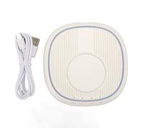 Tissting Mover el Mouse con Temporizador Ajustable e Indicador LED, Indetectable USB C Mouse Jiggler Quiet Mouse Wiggler para Mantener Activa la PC y la Computadora Portátil (Blanco)