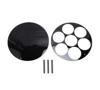 Tissting Organizador De Sirope Acrílico Redondo Para 7 Botellas - Organizador Estable De Mostrador Para Cocina Y Cafetería Con Base Pesada