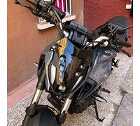 Tissting Pantalla Frontal Para Moto MT-07 De ABS, 215x186 Mm - Accesorio De Modificacion Para Proteccion Del Viento Y Mejorar La Apariencia (Marrón)
