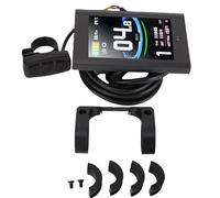Tissting Pantalla LCD para Bicicleta Eléctrica - Panel De Visualización A Color De 3.5 Pulgadas/89mm para Scooter Eléctrico, Compatible con KT LCD12, 22.2mm/0.87 Pulgadas