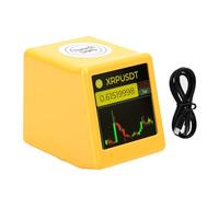 Tissting Pantalla LCD para Criptomonedas, Pantalla para Precios de Bitcoin Ethereum ADA y Bolsa, Reloj Digital, 4.3 pulgadas, Conexión WiFi, para Monitor Financiero Hogar Oficina