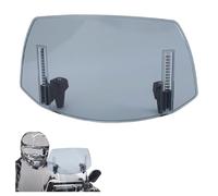 Tissting Parabrisas Moto 29x22cm Universal Extensión Alerón ABS Azul | Deflector con Clip para MT07 MT09 R1 TMAX FZ6 Protección Viento