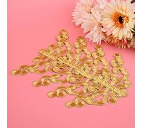 Tissting Parche bordado, Insignia de tela planchable 8x18 cm para manualidades, 4 piezas decorativas para sombreros, bolsos y camisetas, Aplicaciones DIY para personalizar ropa