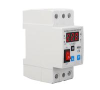 Tissting Protector de voltaje autorrecuperable 63A - Protector de sobretensión y subtensión ajustable para electrodomésticos, con interruptor de barco y carcasa de PA66
