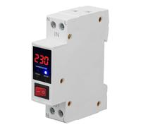 Tissting Protector de voltaje autorrecuperable monofásico SVP-901 - Protector de sobretensión y subtensión con reinicio automático, pantalla digital y montaje en carril DIN