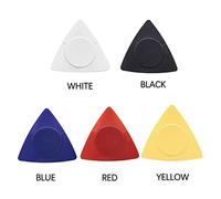 Tissting Púas de guitarra ABS 0,5/0,75/1,0 mm de grosor múltiple, accesorios de guitarra ligeros de superficie lisa para músicos, 37x37mm/1,5x1,5 pulgadas (Azul)