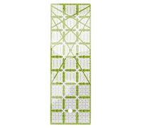 Tissting Regla De Acolchado, Regla Acrílica De 9 X 3 Pulgadas, Regla De Costura, Línea De Guía Verde De Escala De Pulgadas Rectangular Grande, Reglas De Costura Transparentes Acrílicas