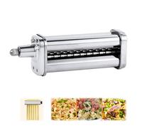 Tissting Rodillo Pasta, Acero Inoxidable Accesorio Cortador Pasta, Máquina Para Hacer Pasta, Fettuccine-6.3 mm, for Batidora Pie Kitchenaid