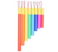 Tissting Set de 8 Tubos Musicales de Plástico - Instrumento Educativo Interactivo para Niños, Aprendizaje de Ritmo y Melodía en Aula o Hogar