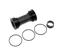 Tissting Soporte Inferior De Bicicleta BB92 68-92mm MTB Rodamiento De Cerámica Sellado Integral Soporte Inferior De Prensa para Manivela De Husillo De 22-24mm(Negro)