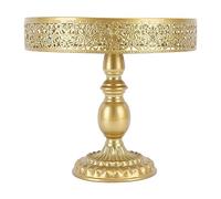 Tissting SOporte Para Tartas Dorado, Soporte Decorativo De Metal Para Cupcakes, Bandeja Redonda Para ExhibicióN De Postres, ExhibicióN De Postres Para Fiesta De CumpleañOs, Boda, Té (12 inch)