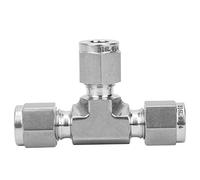 Tissting SS-600-3 Conector De Compresión De Tres Vías Acero Inoxidable 316 - Para Sistemas De Tuberías De Petróleo Gas Y Industria Química 1/4in (F1/4)