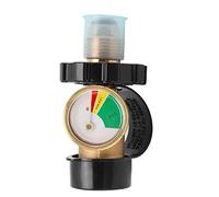 Tissting tank adapter, Gas Tank Adapter Color Coded Dial Leakage Detection Safe Protection Gas Tank Level Indicator for POL Type Connections Gas Tanks Copper