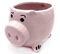 Tissting Taza De Café De Cerámica con Diseño De Cerdo Rosa De 400 ML, Taza De Cerámica con Cerdito 3D, Taza De Animales De Dibujos Animados, Regalo De Cumpleaños, para Amantes del Té con Leche Y Café