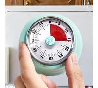 Tissting Temporizador de Cocina, Temporizador Magnético Mecánico de 60 Minutos con Alarma y Soporte Plegable, ABS, Temporizador Manual para Gimnasio, Oficina, Yoga y Tareas Domésticas