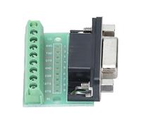Tissting Terminal Breakout Board DB9 Hembra para RS232, 9 posiciones, material resistente, tamaño compacto, adaptador de terminales para conexión industrial