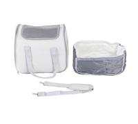 Tissting Transportín Gatos Perros Plegable - Bolso Transporte Mascotas hasta 15lbs, Correa Ajustable, Ventana Malla, Entradas Múltiples, Almohadilla Desmontable